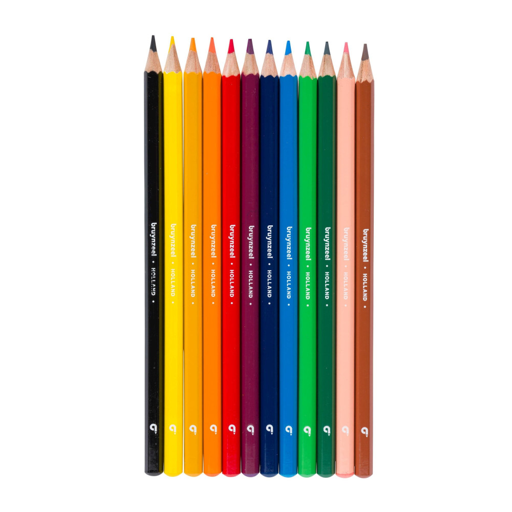 Set of colored pencils for kids - Bruynzeel - 12 colors