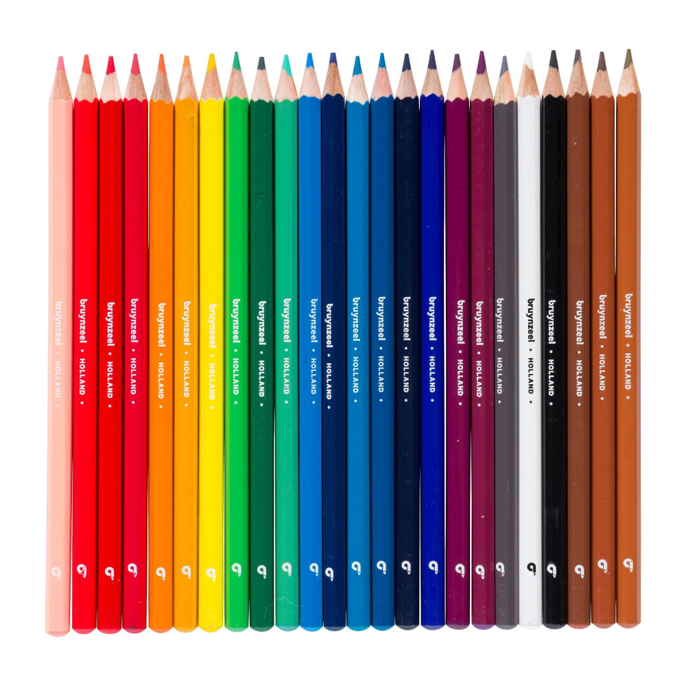 Zestaw kredek ołówkowych dla dzieci - Bruynzeel - 24 kolory