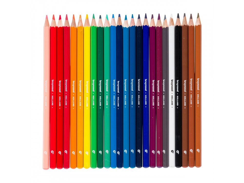 Zestaw kredek ołówkowych dla dzieci - Bruynzeel - 24 kolory