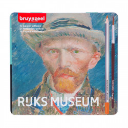 Zestaw kredek akwarelowych Rijks Museum w metalowym etui - Bruynzeel - 24 kolory