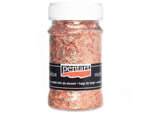 Folia do złoceń w płatkach - Pentart - miedziana, 100 ml