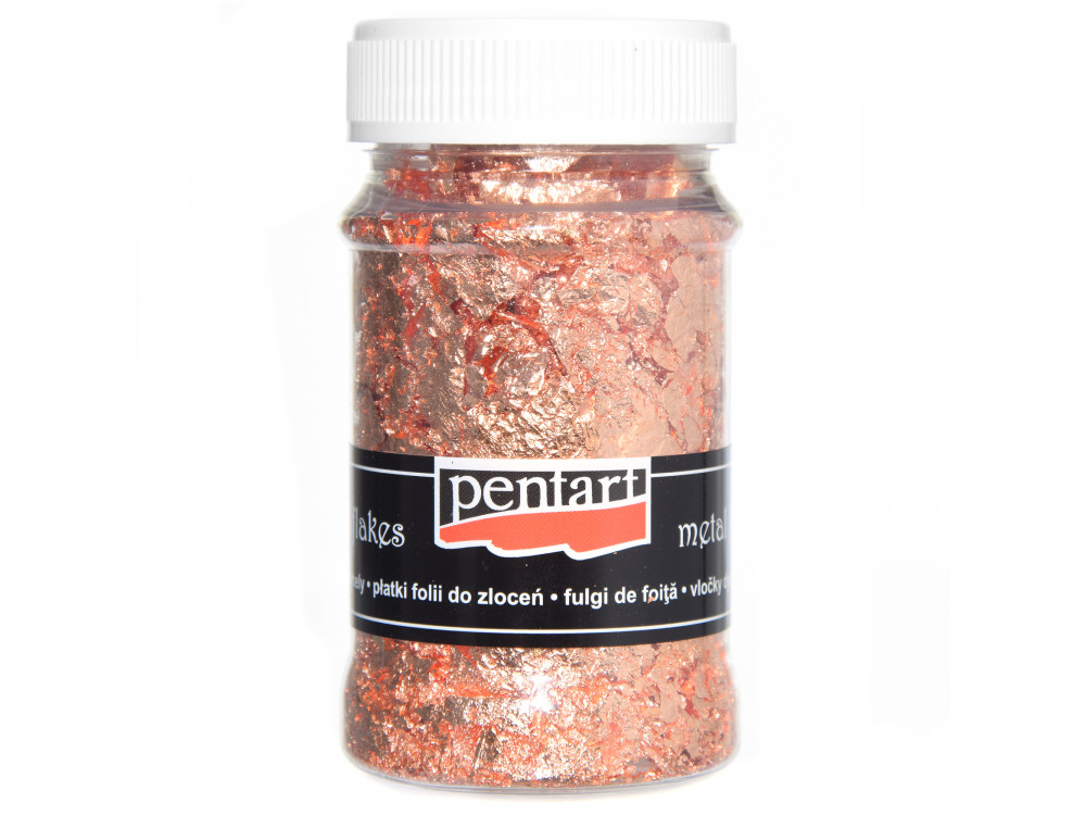 Decor foil in flakes - Pentart - copper, 100 ml