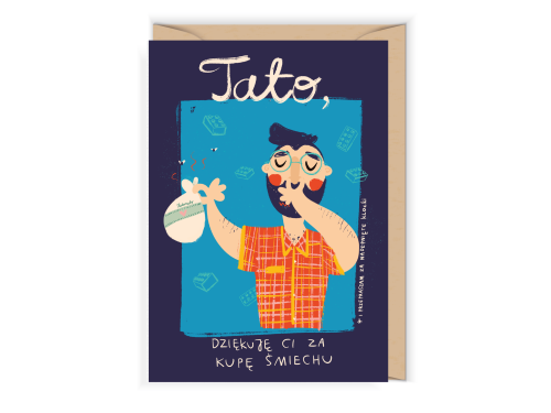 Greeting card - Cudowianki - Thank You Dad, 12 x 17 cm