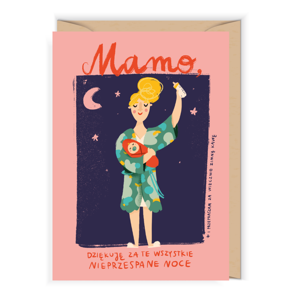Greeting card - Cudowianki - Thank You Mommy, 12 x 17 cm