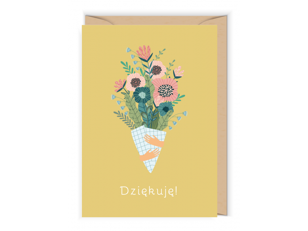 Greeting card - Cudowianki - Kartka z podziękowaniem, 12 x 17 cm
