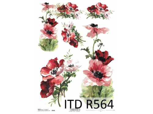 Decoupage paper A4 - ITD Collection - rice, R564