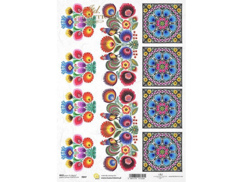 Decoupage paper A4 - ITD Collection - rice, R847