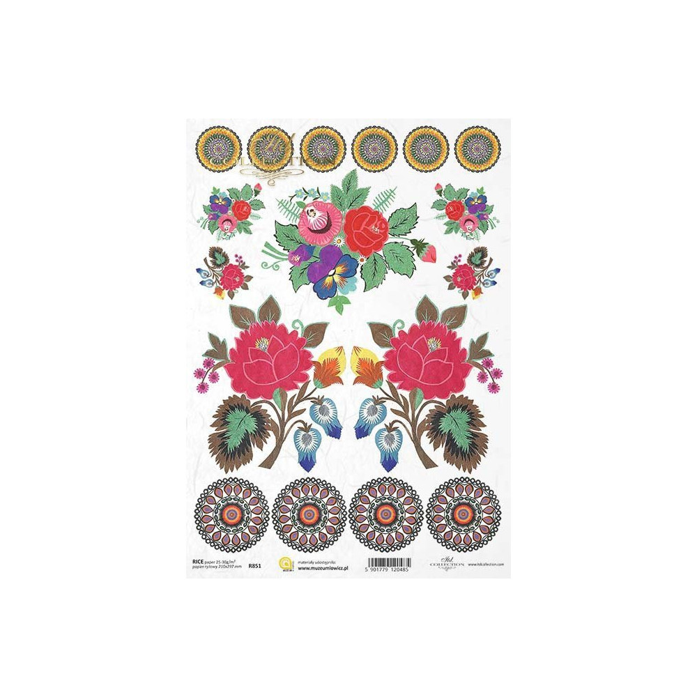 Decoupage paper A4 - ITD Collection - rice, R851