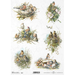 Decoupage paper A4 - ITD Collection - rice, R857