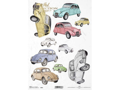 Papier do decoupage A4 - ITD Collection - ryżowy, R885