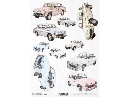 Papier do decoupage A4 - ITD Collection - ryżowy, R886