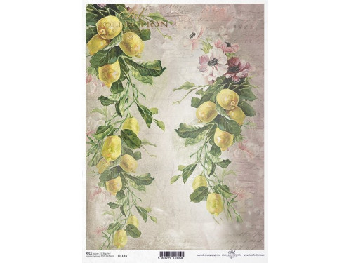 Papier do decoupage A4 - ITD Collection - ryżowy, R1193