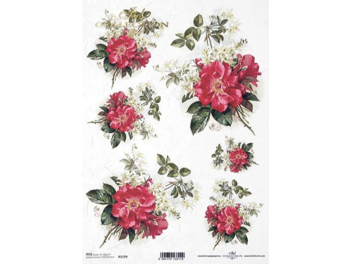 Decoupage paper A4 - ITD Collection - rice, R1199