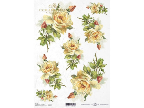 Decoupage paper A4 - ITD Collection - rice, R1200