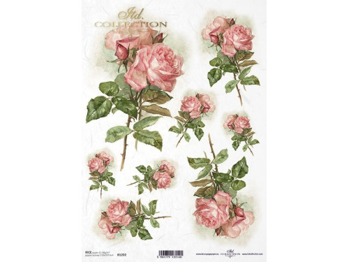 Papier do decoupage A4 - ITD Collection - ryżowy, R1202