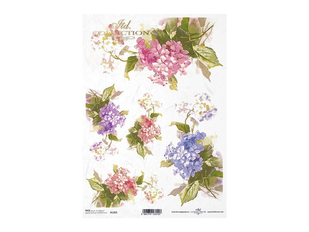 Decoupage paper A4 - ITD Collection - rice, R1203