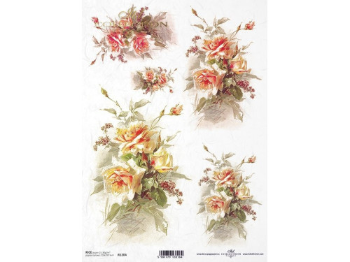 Papier do decoupage A4 - ITD Collection - ryżowy, R1204