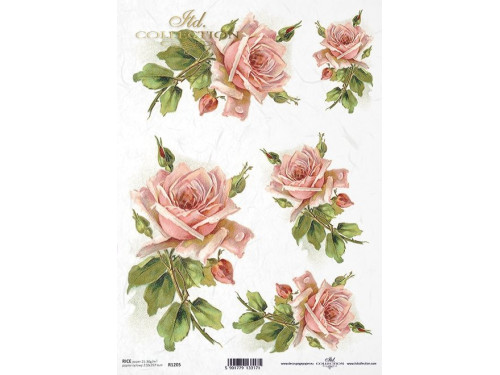 Papier do decoupage A4 - ITD Collection - ryżowy, R1205