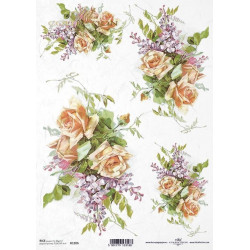 Decoupage paper A4 - ITD Collection - rice, R1206