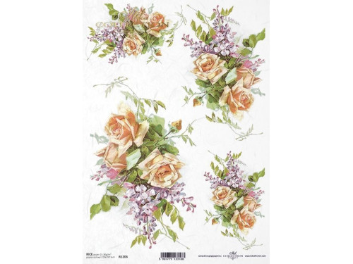 Papier do decoupage A4 - ITD Collection - ryżowy, R1206