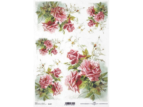 Decoupage paper A4 - ITD Collection - rice, R1207