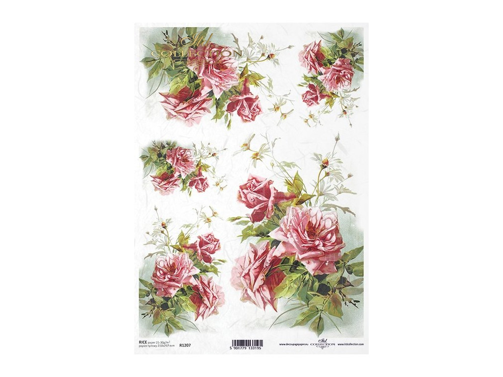 Papier do decoupage A4 - ITD Collection - ryżowy, R1207