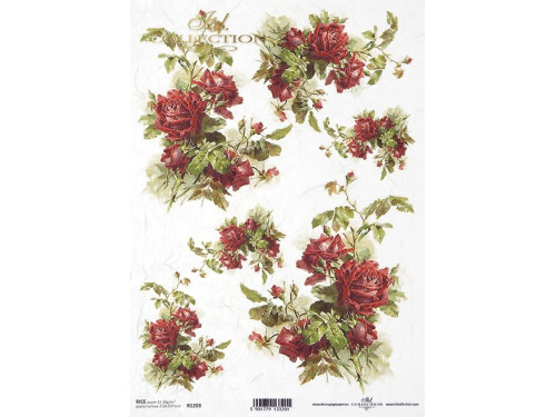 Papier do decoupage A4 - ITD Collection - ryżowy, R1208