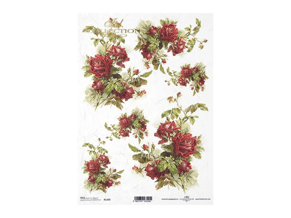 Decoupage paper A4 - ITD Collection - rice, R1208