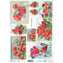 Papier do decoupage A4 - ITD Collection - ryżowy, R1216