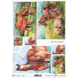 Decoupage paper A4 - ITD Collection - rice, R1219