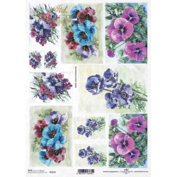 Decoupage paper A4 - ITD Collection - rice, R1223