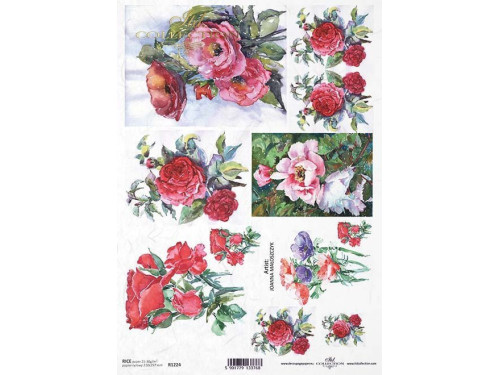 Papier do decoupage A4 - ITD Collection - ryżowy, R1224