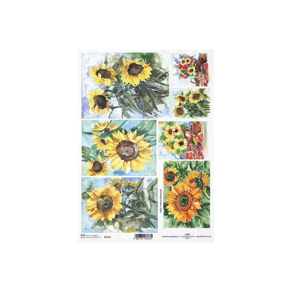 Decoupage paper A4 - ITD Collection - rice, R1225