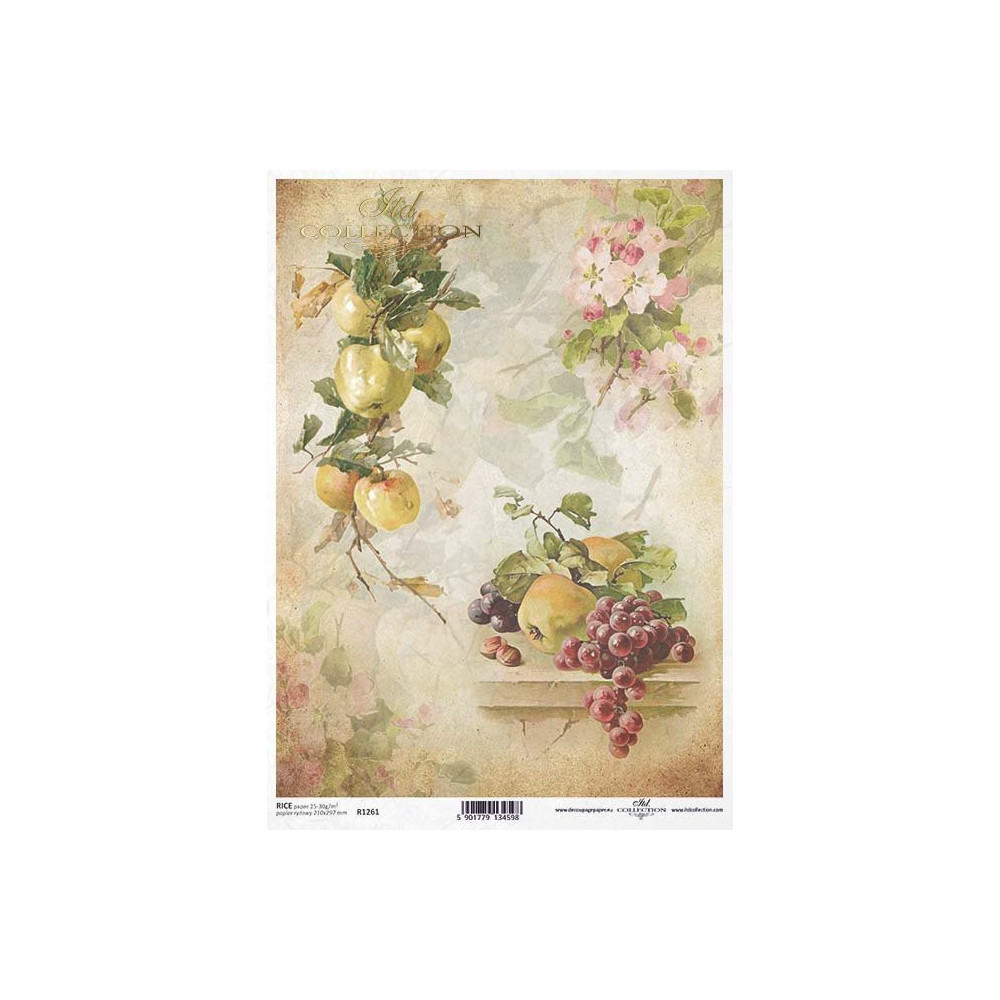 Papier do decoupage A4 - ITD Collection - ryżowy, R1261