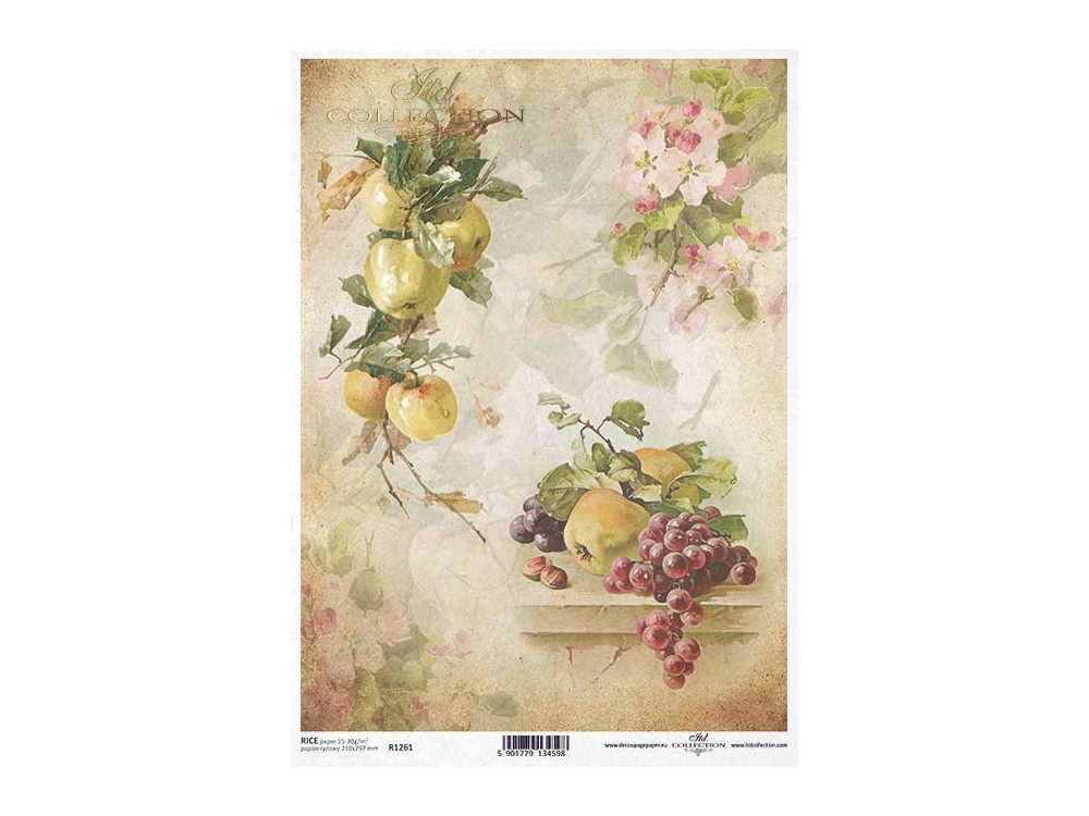 Papier do decoupage A4 - ITD Collection - ryżowy, R1261
