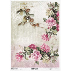 Papier do decoupage A4 - ITD Collection - ryżowy, R1318