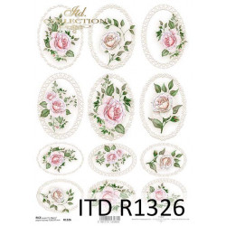 Decoupage paper A4 - ITD Collection - rice, R1326