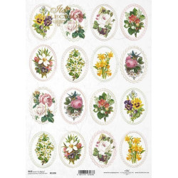 Decoupage paper A4 - ITD Collection - rice, R1328