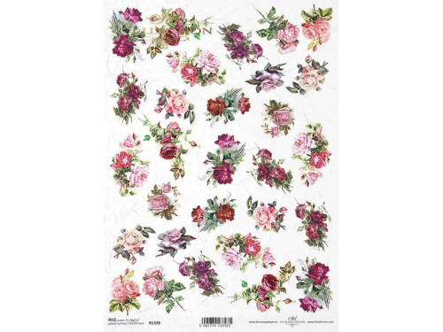 Decoupage paper A4 - ITD Collection - rice, R1338