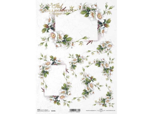 Decoupage paper A4 - ITD Collection - rice, R1356