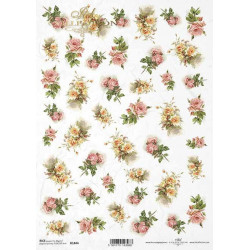 Decoupage paper A4 - ITD Collection - rice, R1444