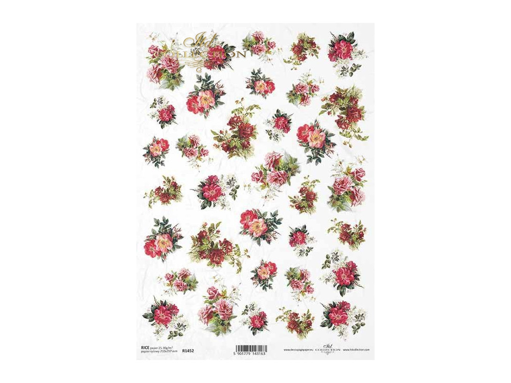 Decoupage paper A4 - ITD Collection - rice, R1452