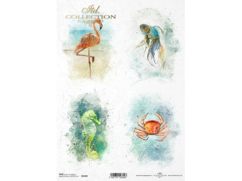 Decoupage paper A4 - ITD Collection - rice, R1610