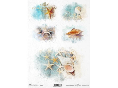 Papier do decoupage A4 - ITD Collection - ryżowy, R1611