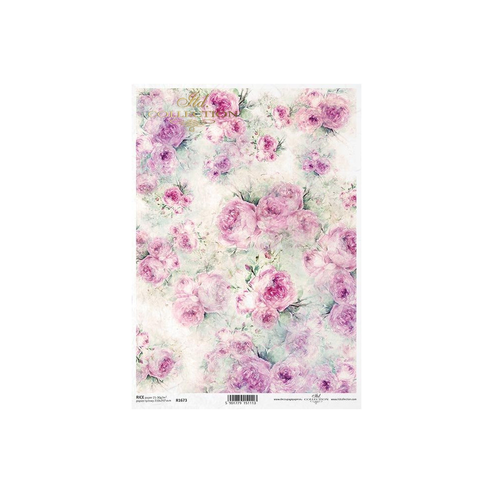 Decoupage paper A4 - ITD Collection - rice, R1673