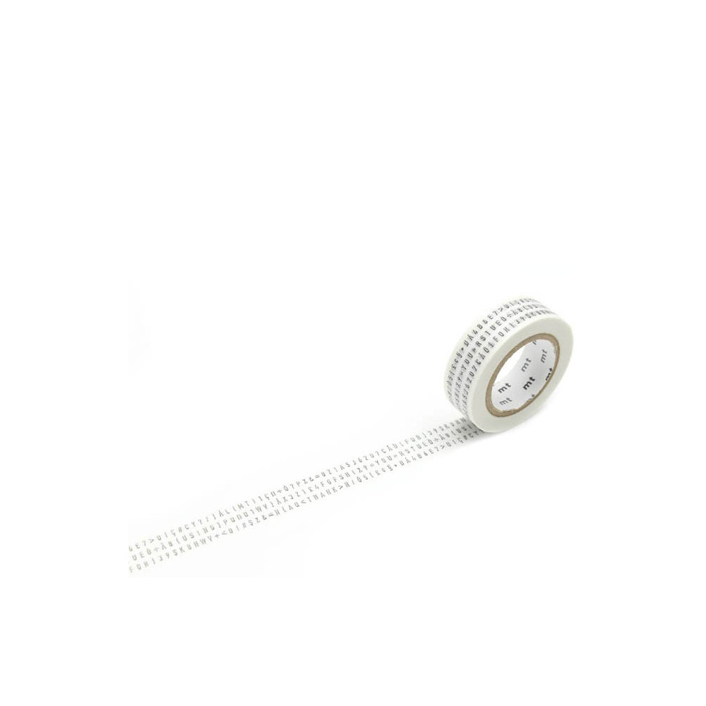 Taśma papierowa washi - MT Masking Tape - Character Strings, 10 m