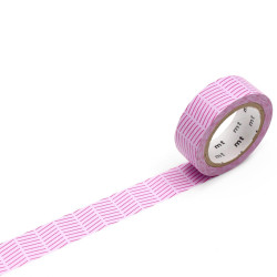 Washi paper tape William Morris - MT Masking Tape - Diagonal Purple, 7 m