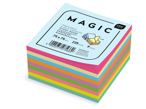 Sticky notes Magic - Interdruk - 9 colors, 225 sheets