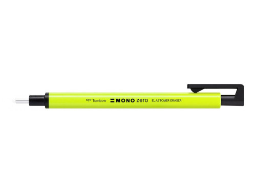 Gumka automatyczna MONO zero - Tombow - okrągła, Neon Yellow