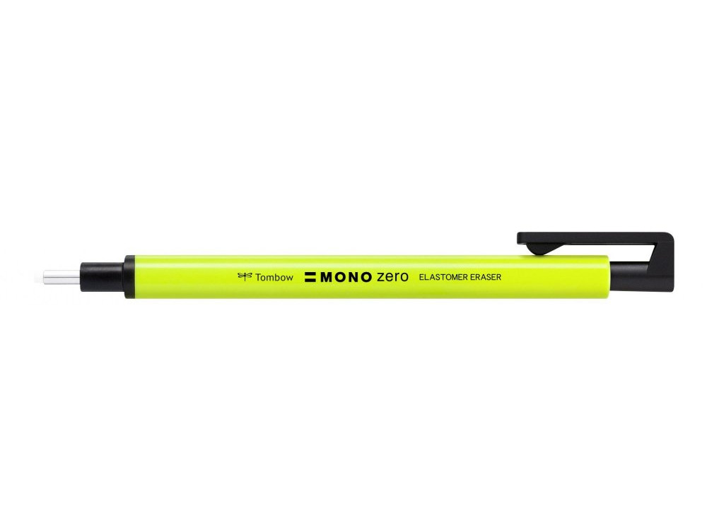 MONO zero refillable eraser pen - Tombow - round, Neon Yellow